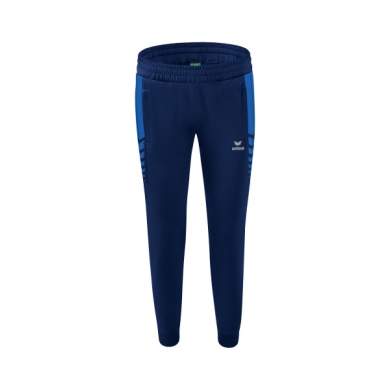 Erima Traingshose Six Wings Worker lang (100% Polyester, sportliche Passform) royalblau/navyblau Damen